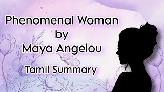 PHENOMENAL WOMAN POEM BY MAYA ANGELOU SUMMARY IN മലയാളം [upl. by Darnell994]