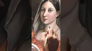 Donna Velata Rafael arttimelapse arteclasico painting [upl. by Winchester]