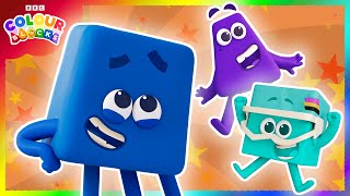 Colourblocks Party  Dance Sing and Learn Colours  Kids Learn Colours [upl. by Kcirrek]