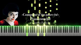 Comptine dun autre été Piano Tutorial [upl. by Adnawot744]