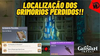 Grimório Perdido  Localização de Todos os 8  Genshin Impact 46 [upl. by Notsej]