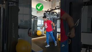 How to do cross cable for chest motivation gym correction shorts viralvideo trending [upl. by Yoj]