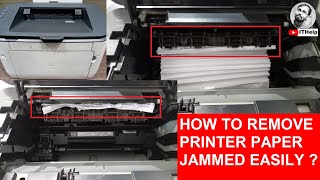 How to Remove Printer paper Jammed  Printer paper Jammed Remove Jammed paper from printer easily [upl. by Enelyk]