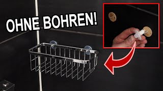 Duschablage OHNE bohren anbringen  Anleitung [upl. by Erlond]