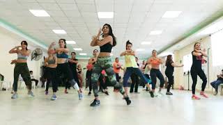 CRISTINA Maffio Justin Quiles Nacho Ft Shelow Shak Coreografia Gi Rosales DanceampFit [upl. by Magdala936]