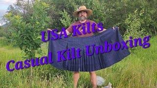 USAKiltsOfficial Casual Kilt Unboxing [upl. by Ynaffital]