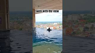 Swim with the view swimming rooftop swimmingpool fyp [upl. by Phyllida955]