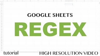 Google Sheets  RegEx REGEXEXTRACT Functions Exctract Replace Match Tutorial  Part 1 [upl. by Mesics]