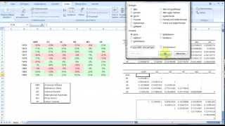 Calculating correlation matrix using Excel [upl. by Kare]