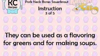 Pork Neck Bones Sauerkraut  Kitchen Cat [upl. by Guild975]