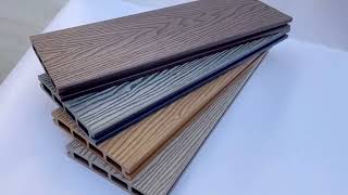 15 Years Long Service Life Grooved WPC Composite Decking Waterproof and Anticorrosive [upl. by Ahsieat307]