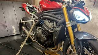 Speed Triple 1200RS Dyno and custom maping [upl. by Ynetruoc]