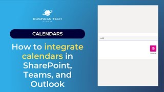 How to integrate calendars in SharePoint Teams and Outlook [upl. by Duwe]