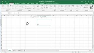 How to Type Copyright Symbol in Excel Insert Copyright Symbols Using Keyboard Shortcuts [upl. by Mizuki63]