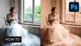 How to Create a Photoshop Sepia Effect Action [upl. by Hcahsem]