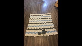 Crochet chevron blanket [upl. by Marie114]