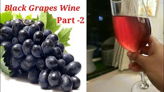 Black Grape Wine Easy Recipe  How To Make Black Grape Wine At Home  Red Wine Recipe [upl. by Larianna508]