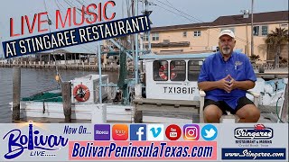 Live Music And More At Stingaree Restaurant In Crystal Beach Texas [upl. by Aisatna]