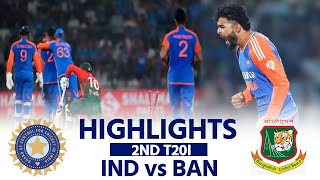 IND vs BAN 2nd T20I Highlights DELHI T20I India vs Bangladesh  RINKUNitish  Match Highlights [upl. by Thisbe]