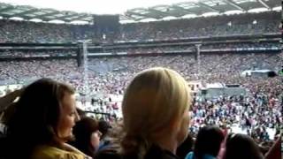 Westlife fans singing and dancing along to YMCA in Croke Park [upl. by Noemys]