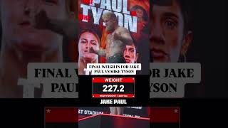 Final Weigh in for Paul vs Tyson just wrapped up  Shorts [upl. by Airom4]