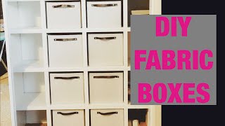 Fabric boxes with foam board Part 1 [upl. by Ursulina838]