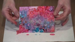 Alcohol Ink Mixes Glimmer With Acrylics Stencils amp More by Jogglescom [upl. by Atiner]