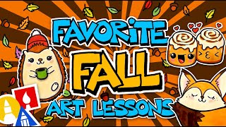 Favorite Fall Art Lessons For Kids  Art For Kids Hub [upl. by Willett274]