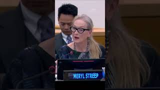 A cat has more freedom than a woman Meryl Streep at UN General Assembly on Taliban law [upl. by Hars557]