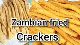 Fried Crackers Recipe Zambian way recipe crackers [upl. by Cirdahc]