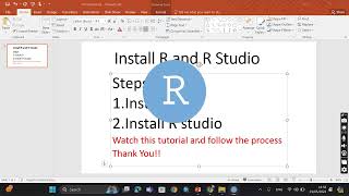 How to install R and R studio on Windows 11 [upl. by Nageet]