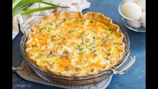 Easy Loaded Baked Potato Quiche recipe [upl. by Iong]