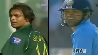 Sachin Tendulkar vs Shoaib Akhtar first time after 2003 World Cup 🤯😳 Intense rivalry [upl. by Ainahs439]