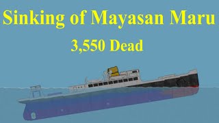 Floating SandboxSinking of Mayasan Maru A Deadly Maritime Disaster [upl. by Boycie]