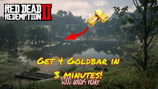 Get 2000 dollars in 3 minutes  Red Dead Redemption 2  Poisonous Trail Treasure [upl. by Nnaoj977]