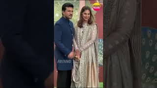 Ram Charan amp Upasana at Anant Ambani Radhika Merchant Wedding Reception  ramcharan upasana [upl. by Yerdua955]