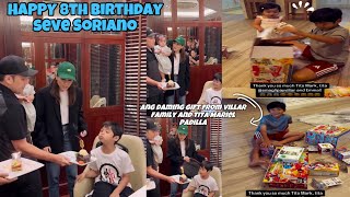 HAPPY 8th BIRTHDAY SEVE SORIANO VILLAR FAMILY AT TITA MARIEL PADILLA ANG BONGGA AT ANG DAMI NG GIFT [upl. by Nancee927]