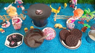 Miniature Oreo biscuit Dora cake 🍪 Chocolaty DoraCake Recipe dorayaki softampdelicious [upl. by Bekah]