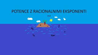 Potence z racionalnim eksponentom 002 VAJE [upl. by Verdha]