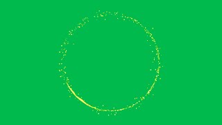 Green Screen Circle Particle Sparkle  4K  Global Kreators [upl. by Eniahs167]