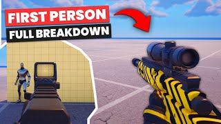 FIRST PERSON FORTNITE BALlISTIC MODE  FULL BREAKDOWN ALL WEAPONS [upl. by Malorie]