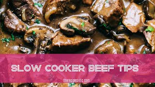 Slow Cooker Beef Tips I The Recipe Critic [upl. by Eednus]