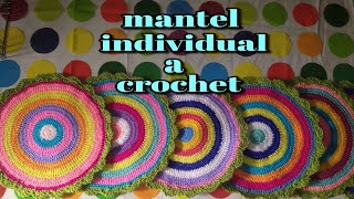 Manteles individuales tejidos a crochet especial para principiantes [upl. by Aileon]