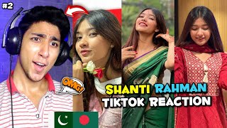 Pakistani React on Bangladeshi Tiktoker  Shanti Rehman New TikTok Videos  Maadi Reacts [upl. by Lynnette]