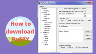 How To Download Install PuTTY on Windows [upl. by Per]