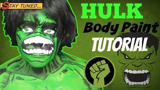 Marvel Incredible Hulk Makeup and Body Paint Tutorial NoBlandMakeup [upl. by Sukramed]