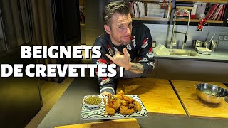 RECETTE DE NORBERT  BEIGNETS DE CREVETTES OU GAMBAS [upl. by Ibok]