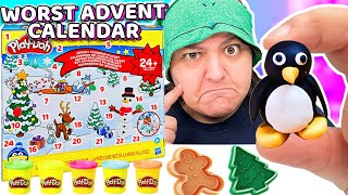 The LAZIEST Advent Calendar Award Goes to Play Doh Advent Calendar 2022 [upl. by Ahsenauj]