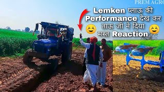 Ploughing w Sonalika 60 amp Lemken 2 mb Plough  Prem Agro Beejna [upl. by Serafina]