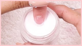 French Tip Nail Tutorial Using Dip Powder [upl. by Iilek2]